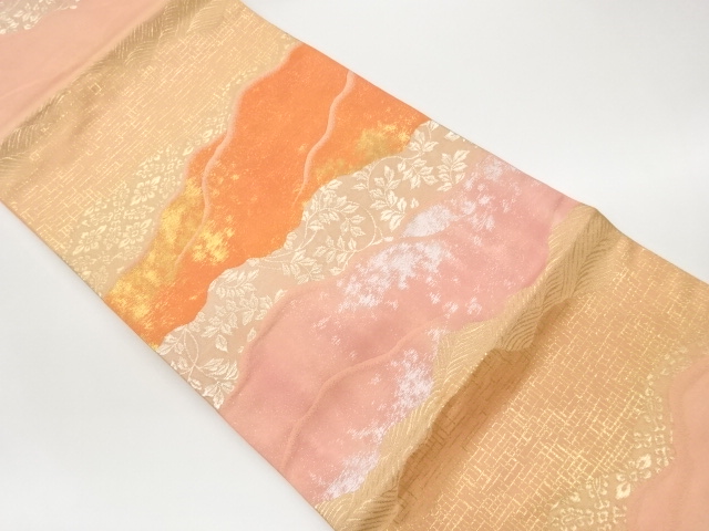 JAPANESE NAGOYA OBI / WOVEN MICHINAGADORI
